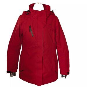 LOLË PRISTINE puffer JACKET coat Sz M / 8 - 10 HOOD WATERPROOF WINTER A REAL GEM